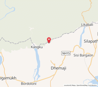 Map of Huliagaon, Assam