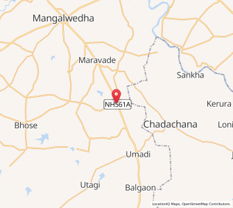 Map of Hulijanli, Maharashtra