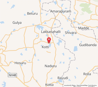 Map of Hulikunte, Karnataka