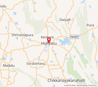 Map of Huliyar, Karnataka