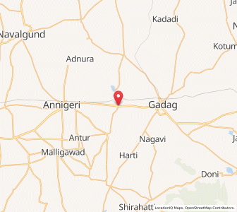 Map of Hulkoti, Karnataka