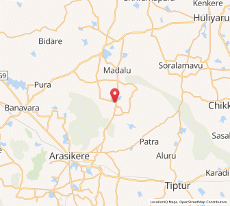 Map of Hulkur, Karnataka