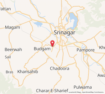 Map of Humhom, Kashmir