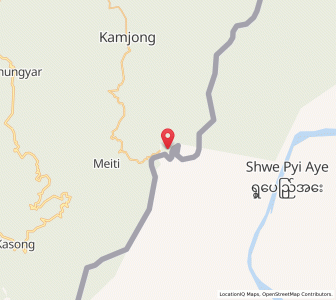 Map of Humine, Manipur