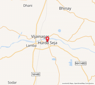 Map of Hurara, Rajasthan