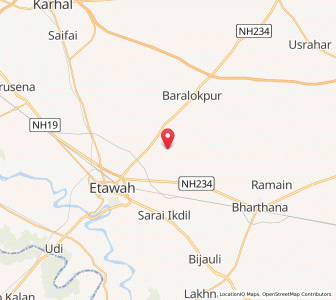 Map of Hussainpur Puthia, Uttar Pradesh