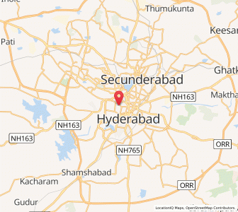 Map of Hyderabad, Andhra Pradesh