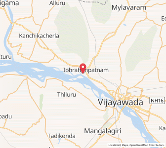 Map of Ibrahimpatnam, Andhra Pradesh