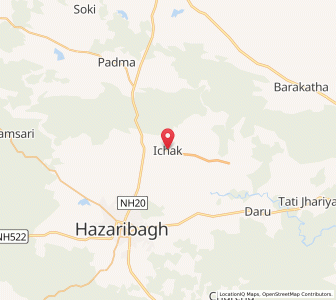 Map of Ichak, Jharkhand