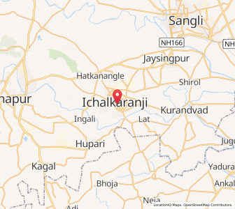 Map of Ichalkaranji, Maharashtra