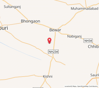 Map of Ichchhaipur, Uttar Pradesh