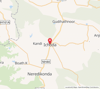 Map of Ichora, Andhra Pradesh