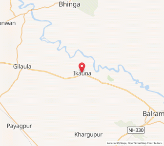 Map of Ikauna, Uttar Pradesh