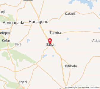 Map of Ilkal, Karnataka