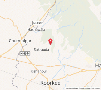 Map of Inayatpur, Uttarakhand