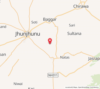 Map of Indali, Rajasthan