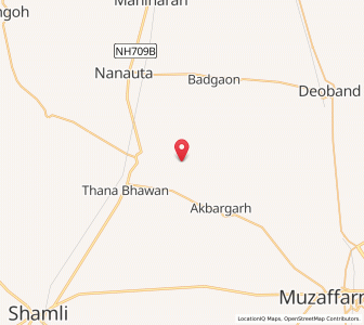 Map of Indragarh, Uttar Pradesh