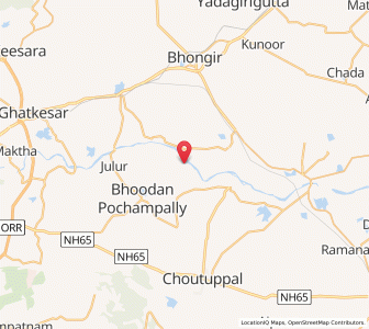 Map of Indral, Andhra Pradesh