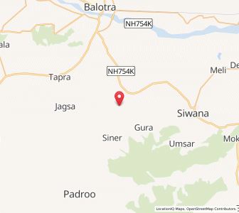 Map of Indrana, Rajasthan