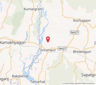 Map of Indrapur, Assam