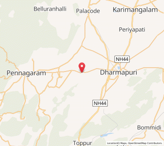 Map of Indur, Tamil Nadu