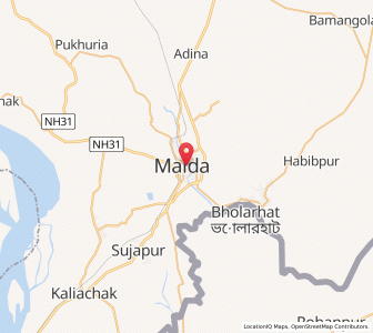 Map of Ingraj Bazar, West Bengal