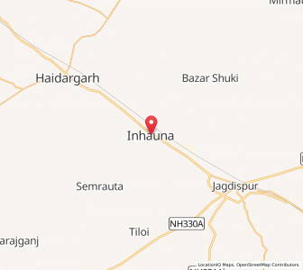 Map of Inhauna, Uttar Pradesh