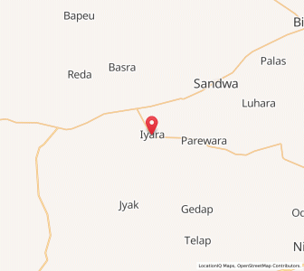 Map of Inyara, Rajasthan