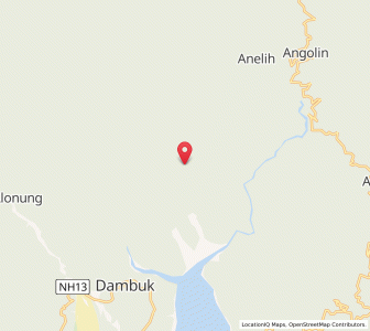 Map of Ipilin, Arunachal Pradesh