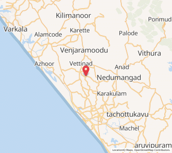 Map of Iroopara, Kerala