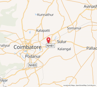 Map of Irugur, Tamil Nadu