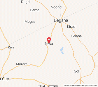 Map of Irwa, Rajasthan