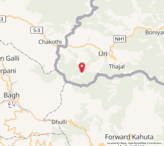 Map of Isa Baihk, Kashmir