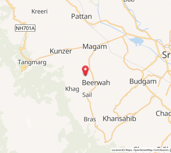Map of Isgandarpur, Kashmir