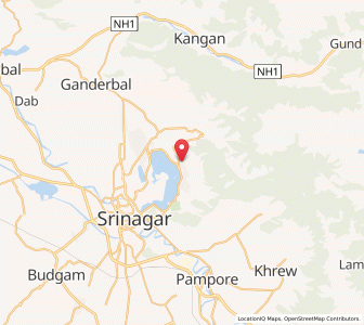 Map of Isherbari, Kashmir
