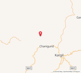 Map of Ishman, Kashmir