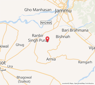 Map of Islam Chak, Kashmir