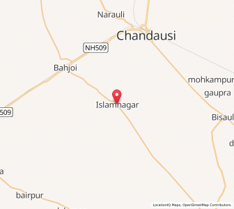 Map of Islamnagar, Uttar Pradesh