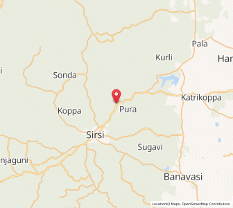 Map of Islur, Karnataka