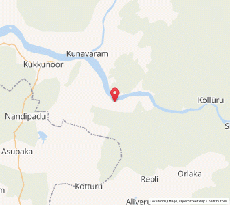 Map of Isunuru, Andhra Pradesh