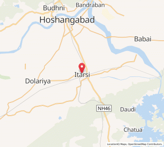 Map of Itarsi, Madhya Pradesh