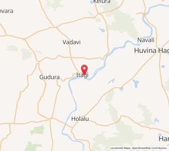 Map of Itga, Karnataka
