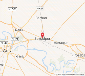 Map of Itimadpur, Uttar Pradesh