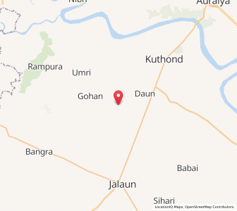 Map of Itwan Kanar, Uttar Pradesh