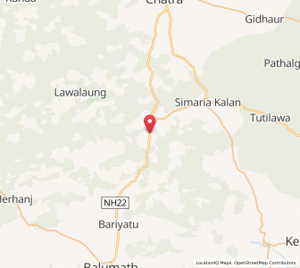Map of Jabra, Jharkhand