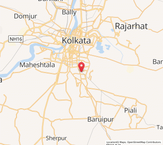Map of Jadabpur, West Bengal