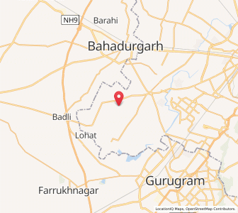 Map of Jafarpur Kalan, NCT