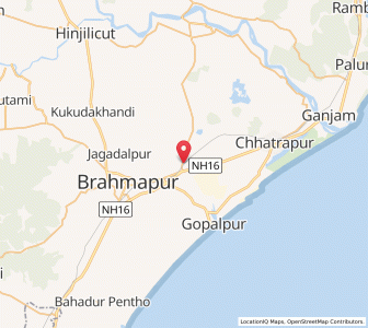 Map of Jagannathapur, Odisha