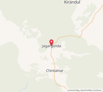 Map of Jagargonda, Chhattisgarh