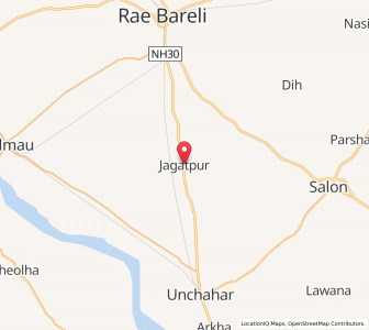 Map of Jagatpur, Uttar Pradesh